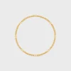 Triomphe Small Gourmette Necklace in Brass with Gold Finish