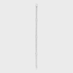 Triomphe Small Gourmette Bracelet in Brass with Rhodium Finish