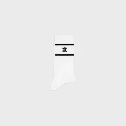 triomphe socks in striped cotton