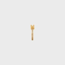 Triomphe Sparkle Ring in Strass and Brass with Gold Finish