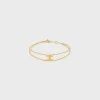 Triomphe Suspended Bracelet in Brass with Gold Finish