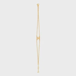 Triomphe Suspended Bracelet in Brass with Gold Finish