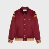 triomphe teddy jacket in satin