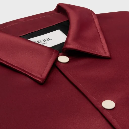 triomphe teddy jacket in satin