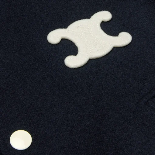 triomphe teddy jacket in double face cashmere