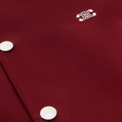 triomphe teddy jacket in satin