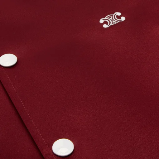triomphe teddy jacket in satin
