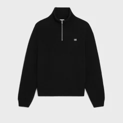 triomphe trucker sweater in wool and cashmere