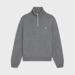 triomphe trucker sweater in wool and cashmere