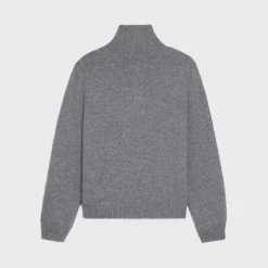 triomphe trucker sweater in wool and cashmere