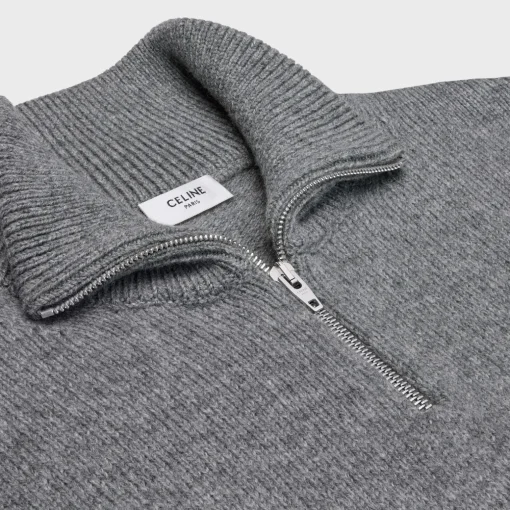 triomphe trucker sweater in wool and cashmere