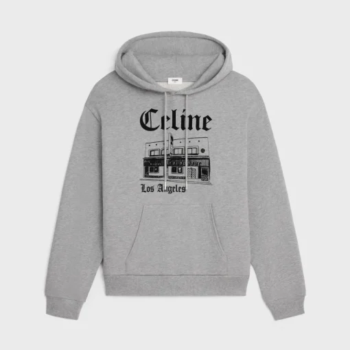 troubadour loose hoodie in cotton fleece
