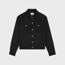 troubadour trucker jacket in raw wash denim