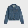 Trucker jacket in dark union wash denim