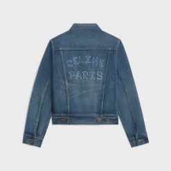 Trucker jacket in dark union wash denim