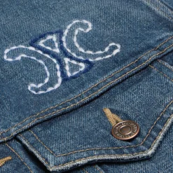 Trucker jacket in dark union wash denim