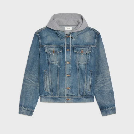 trucker jacket in union wash denim
