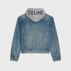 trucker jacket in union wash denim