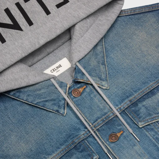 trucker jacket in union wash denim