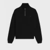 trucker sweater in ribbed wool