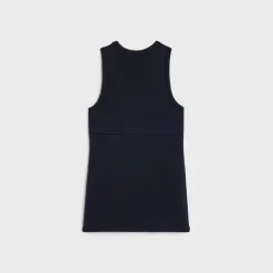 tunic mini dress in interlock wool