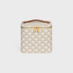 Vanity Case in Triomphe Canvas and Calfskin