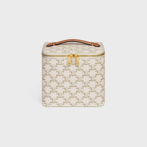 Vanity Case in Triomphe Canvas and Calfskin