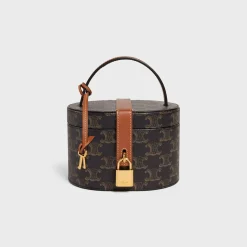 Vanity Case in Triomphe Canvas and Calfskin