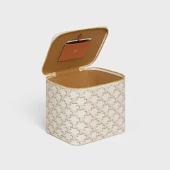 Vanity Case in Triomphe Canvas and Calfskin