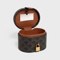 Vanity Case in Triomphe Canvas and Calfskin