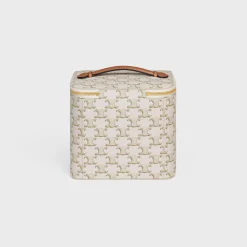 Vanity Case in Triomphe Canvas and Calfskin