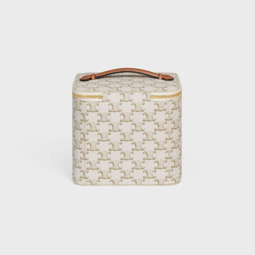 Vanity Case in Triomphe Canvas and Calfskin