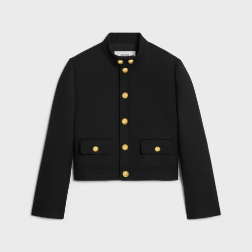 Verneuil jacket in double faced wool tricotine