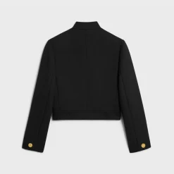 Verneuil jacket in double faced wool tricotine
