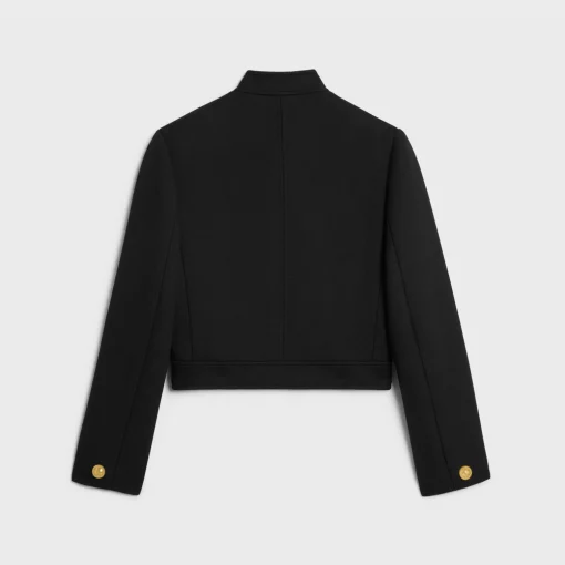 Verneuil jacket in double faced wool tricotine