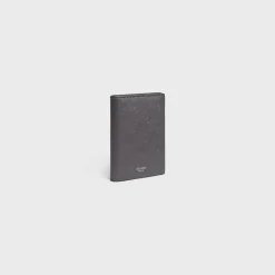 VERTICAL CARD HOLDER in Calfskin with triomphe embossed