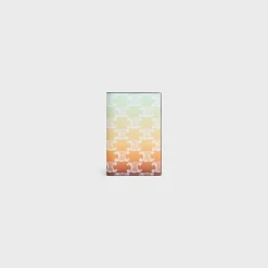VERTICAL CARD HOLDER in TRIOMPHE CANVAS SUNSET