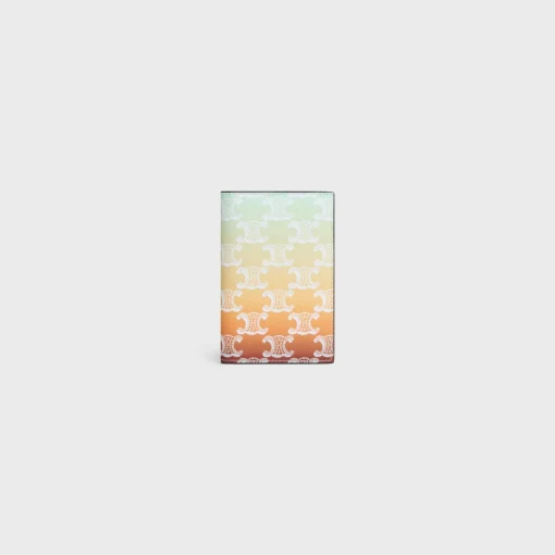 VERTICAL CARD HOLDER in TRIOMPHE CANVAS SUNSET