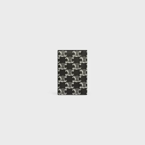 VERTICAL CARD HOLDER in Triomphe canvas two-tone
