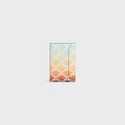 VERTICAL CARD HOLDER in TRIOMPHE CANVAS SUNSET