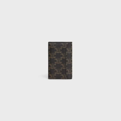 VERTICAL CARD HOLDER in Triomphe Canvas