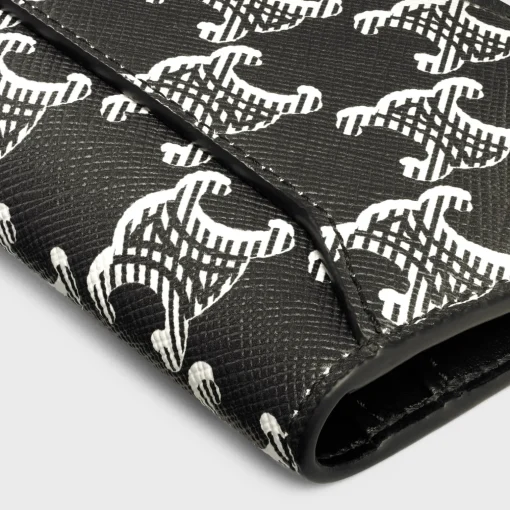 VERTICAL CARD HOLDER in Triomphe canvas two-tone