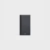 Vertical Wallet with Coin Compartment in grained calfskin