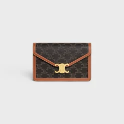 WALLET ON CHAIN MARGO in TRIOMPHE CANVAS and calfskin