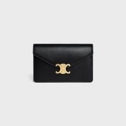 WALLET ON CHAIN MARGO in Shiny calfskin