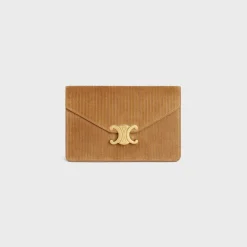 WALLET ON CHAIN MARGO in STRIPED SUEDE CALFSKIN