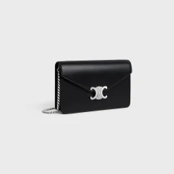 WALLET ON CHAIN MARGO in Shiny calfskin