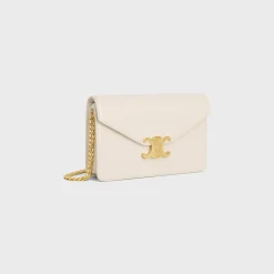 WALLET ON CHAIN MARGO in Shiny calfskin