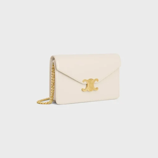 WALLET ON CHAIN MARGO in Shiny calfskin