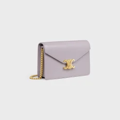 WALLET ON CHAIN MARGO in Shiny calfskin